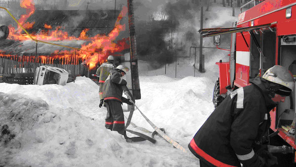 Два пожара на Рождество