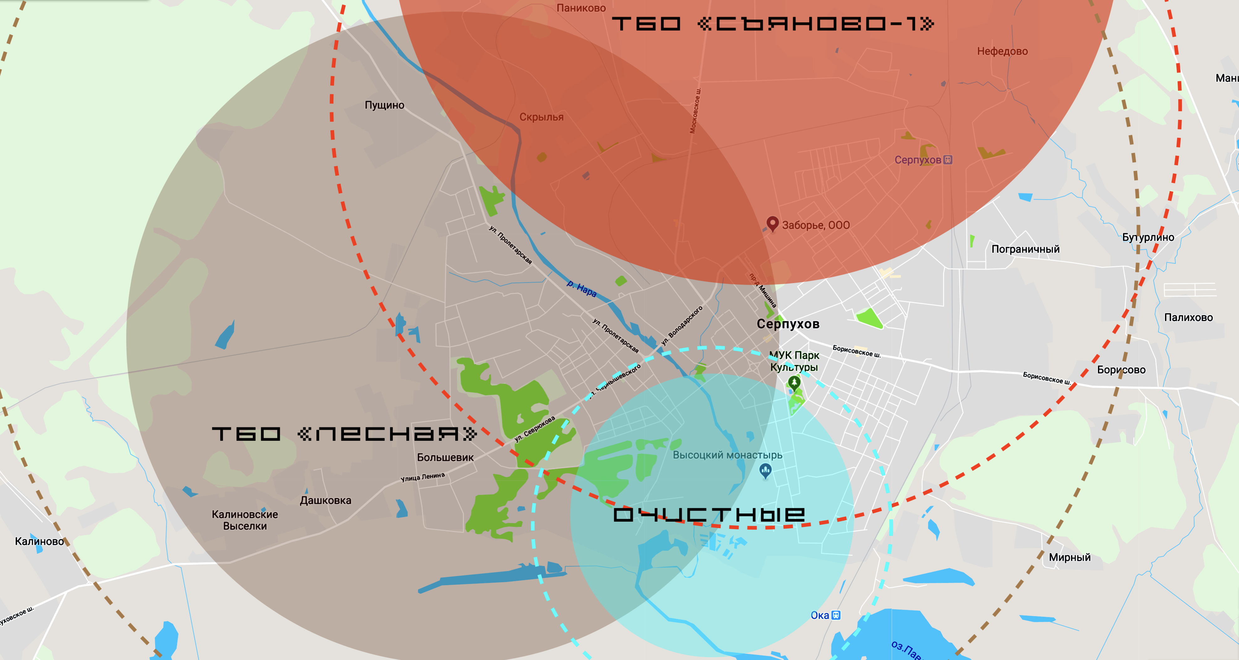 Паниково серпухов карта