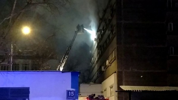 В Москве при пожаре в общежитии  погибли семь человек