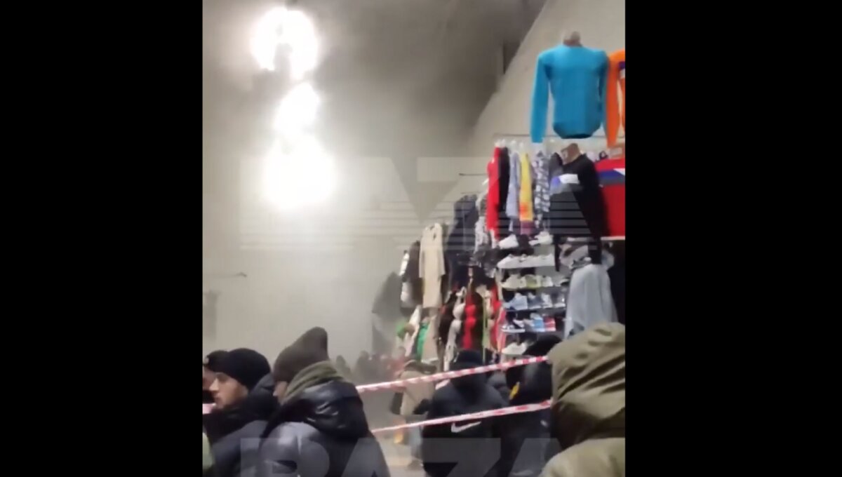 Рынок «Садовод» в Москве охвачен огнём