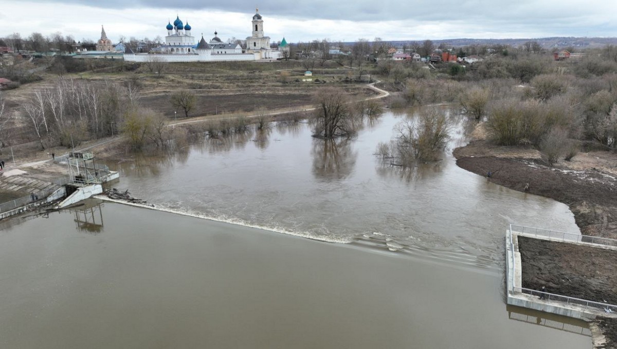 В Серпухове в связи с паводком появились зоны подтопления