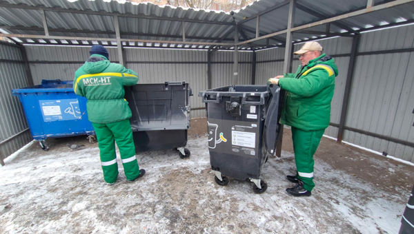 Компания МСК-НТ усилила ремонт баков ТКО в зимний период 