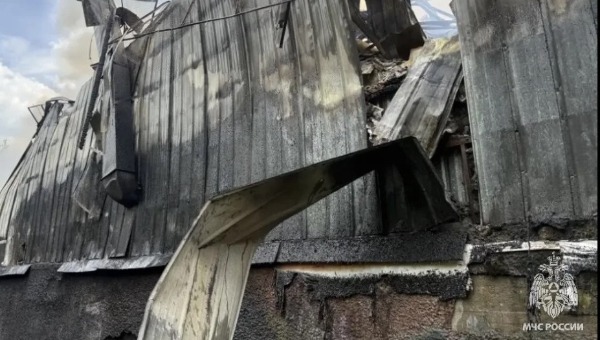 Огонь уничтожил спортзал в Подмосковье