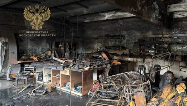 Три обгоревших тела нашли в автосервисе в Подмосковье