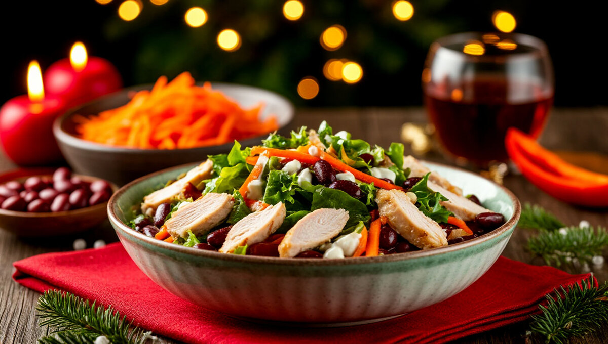 Вкусный и неизбитый салат на новогодний стол