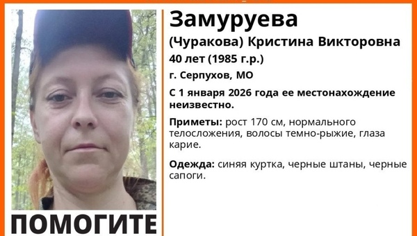 В Серпухове сразу после Нового года пропала женщина