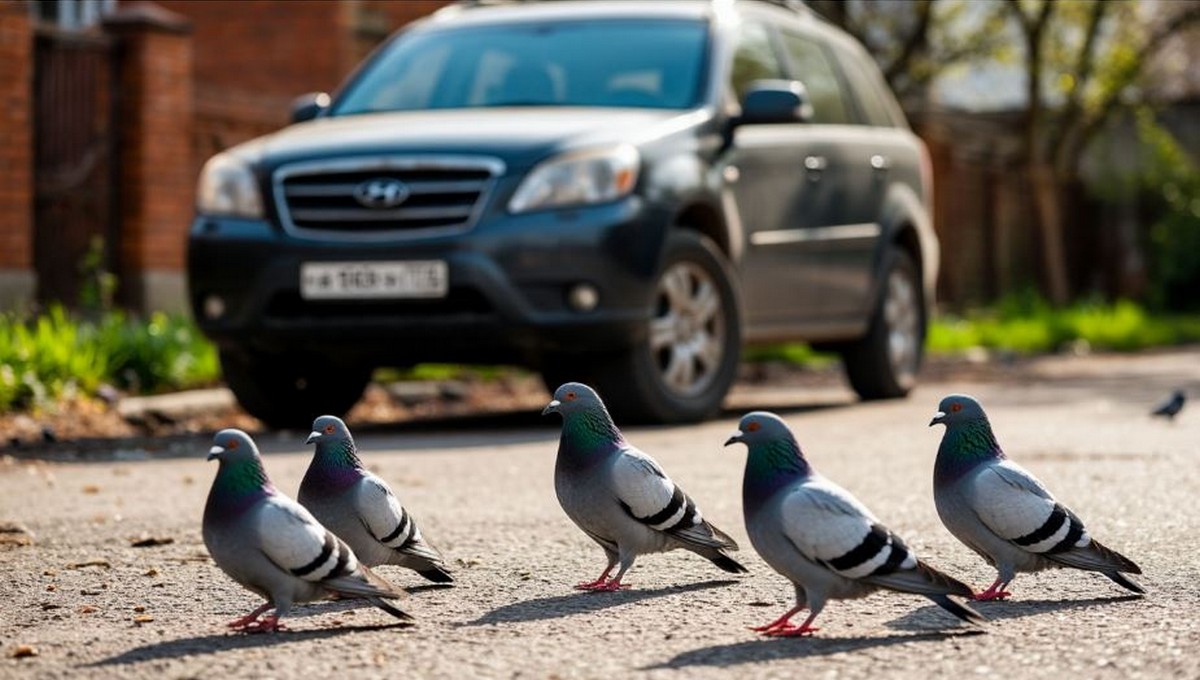 Сбил голубя и уехал: за это водителю грозит арест и лишение прав