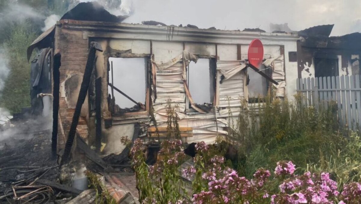 Огненная ночь: два человека погибли при пожаре в частном доме под Чеховом
