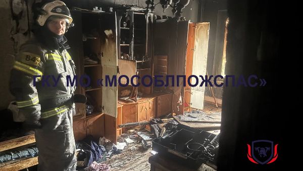 Мать спасла детей из горящего дома в Подмосковье